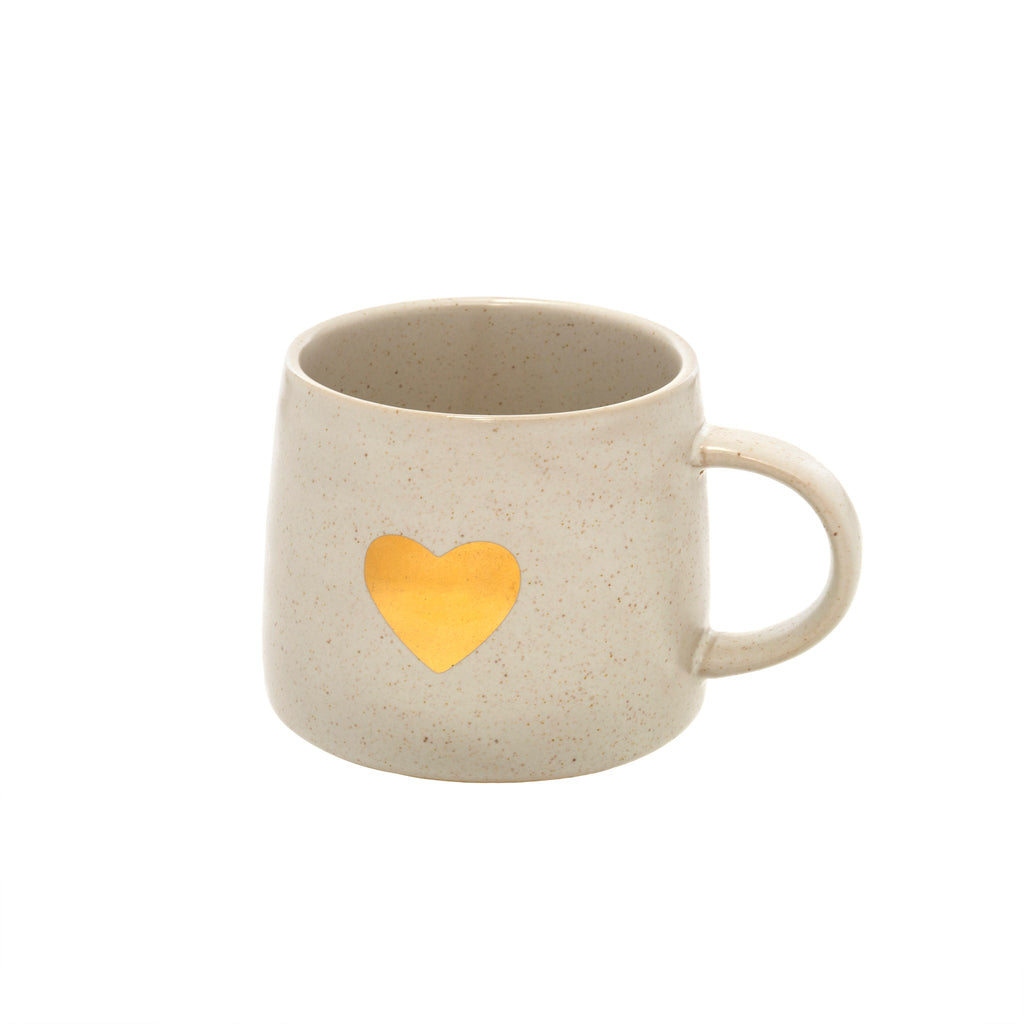 Gold Heart Mug - 2 Colours