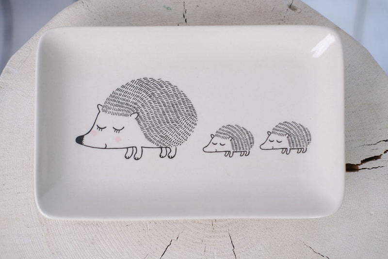 Ceramic Hedgehog Plate