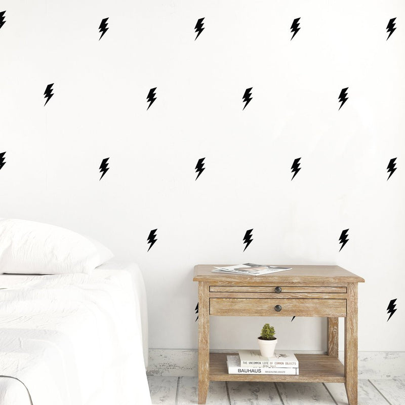 Urban Walls - Yellow Lightning Bolts - Wall Decal