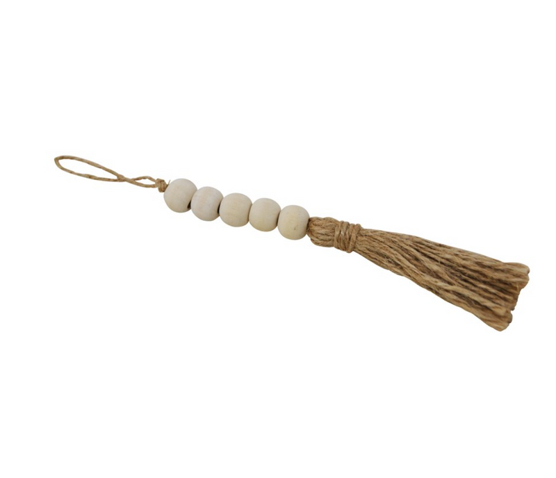 Tassel wooden beads