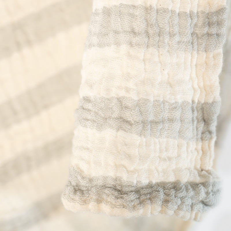 Baby Muslin - Grey Stripe